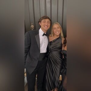 Black formal dress with cut out! Size small